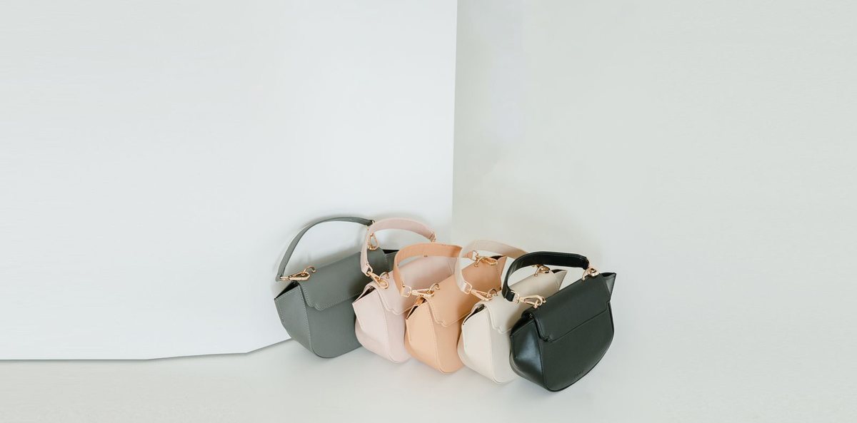 Handbag range - assorted colours. PU / synthetic leather across a matched colour range